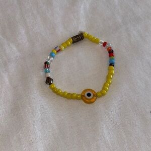 Aaron Basha Colorful Beaded Evil Eye Bracelet